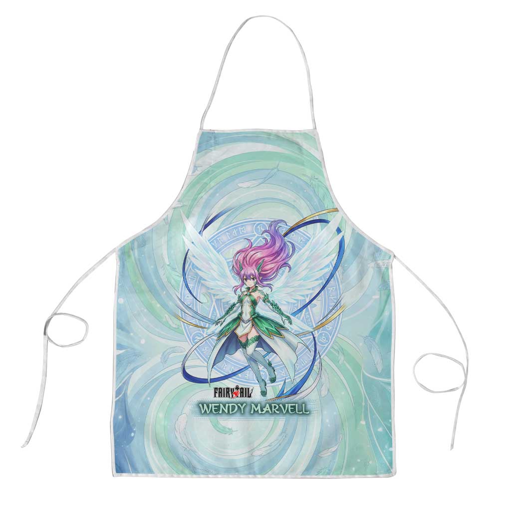Wendy Marvell Fairy Tail Apron Sky Dragon Anime Style with Pastel Wind and Wing Motif