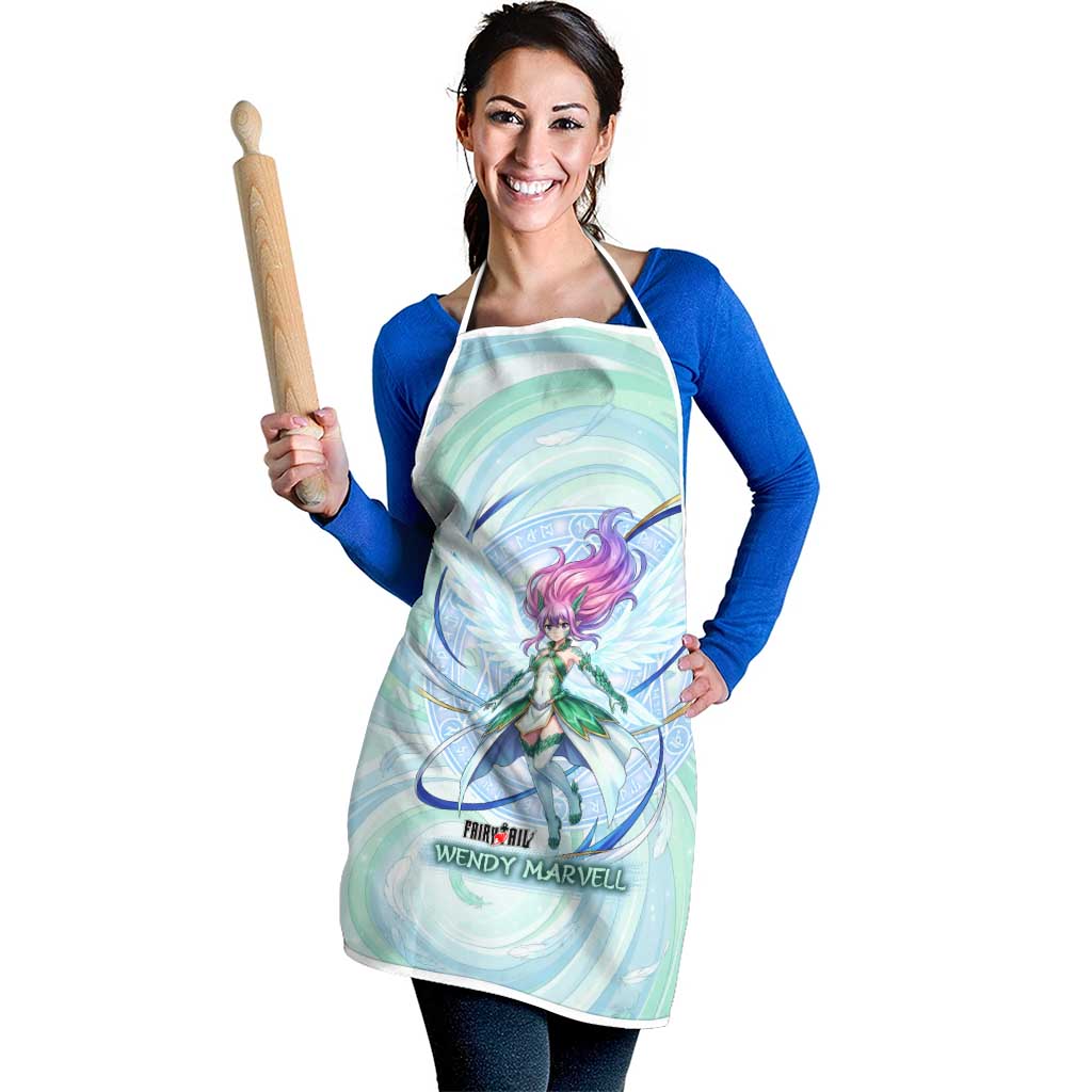 Wendy Marvell Fairy Tail Apron Sky Dragon Anime Style with Pastel Wind and Wing Motif