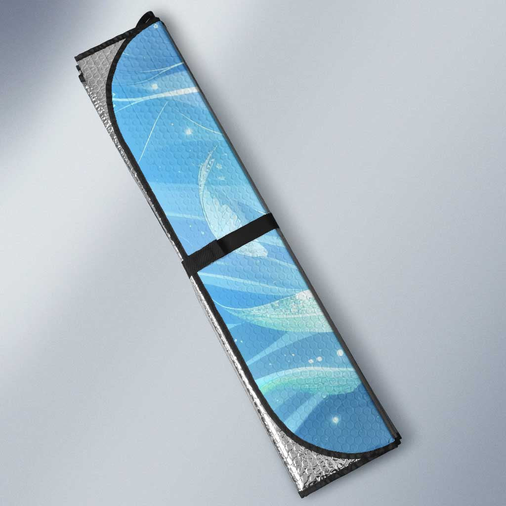 Wendy Marvell Fairy Tail Auto Sun Shade Sky Dragon Anime Style with Pastel Wind and Wing Motif