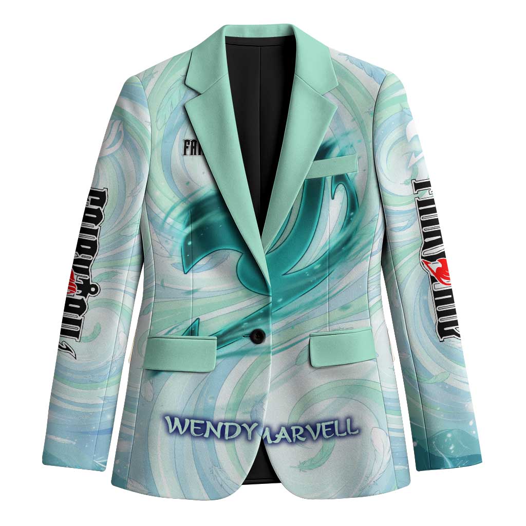 Wendy Marvell Fairy Tail Blazer Sky Dragon Anime Style with Pastel Wind and Wing Motif