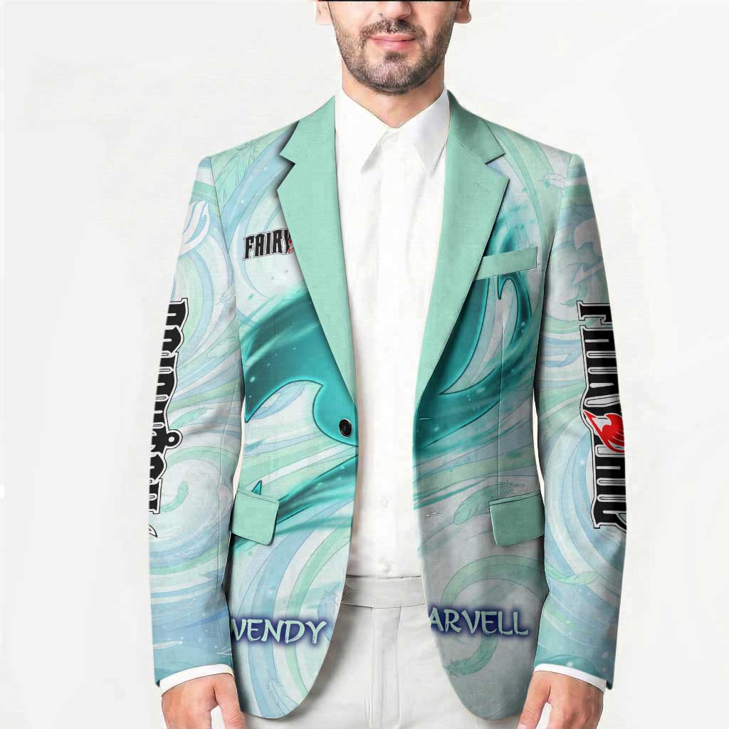 Wendy Marvell Fairy Tail Blazer Sky Dragon Anime Style with Pastel Wind and Wing Motif