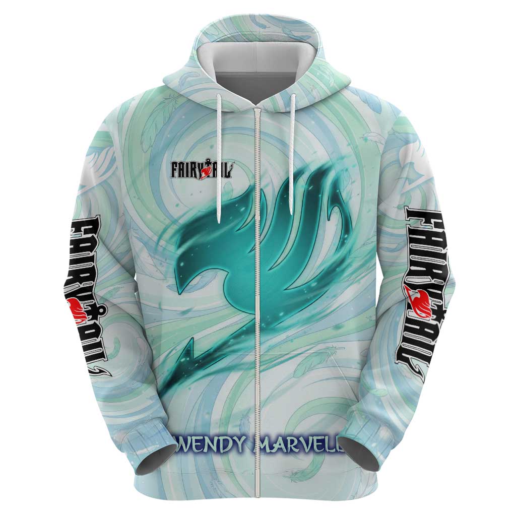 Wendy Marvell Fairy Tail Hoodie Sky Dragon Anime Style with Pastel Wind and Wing Motif