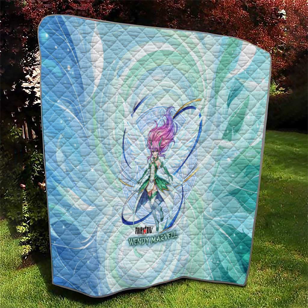Wendy Marvell Fairy Tail Quilt Sky Dragon Anime Style with Pastel Wind and Wing Motif