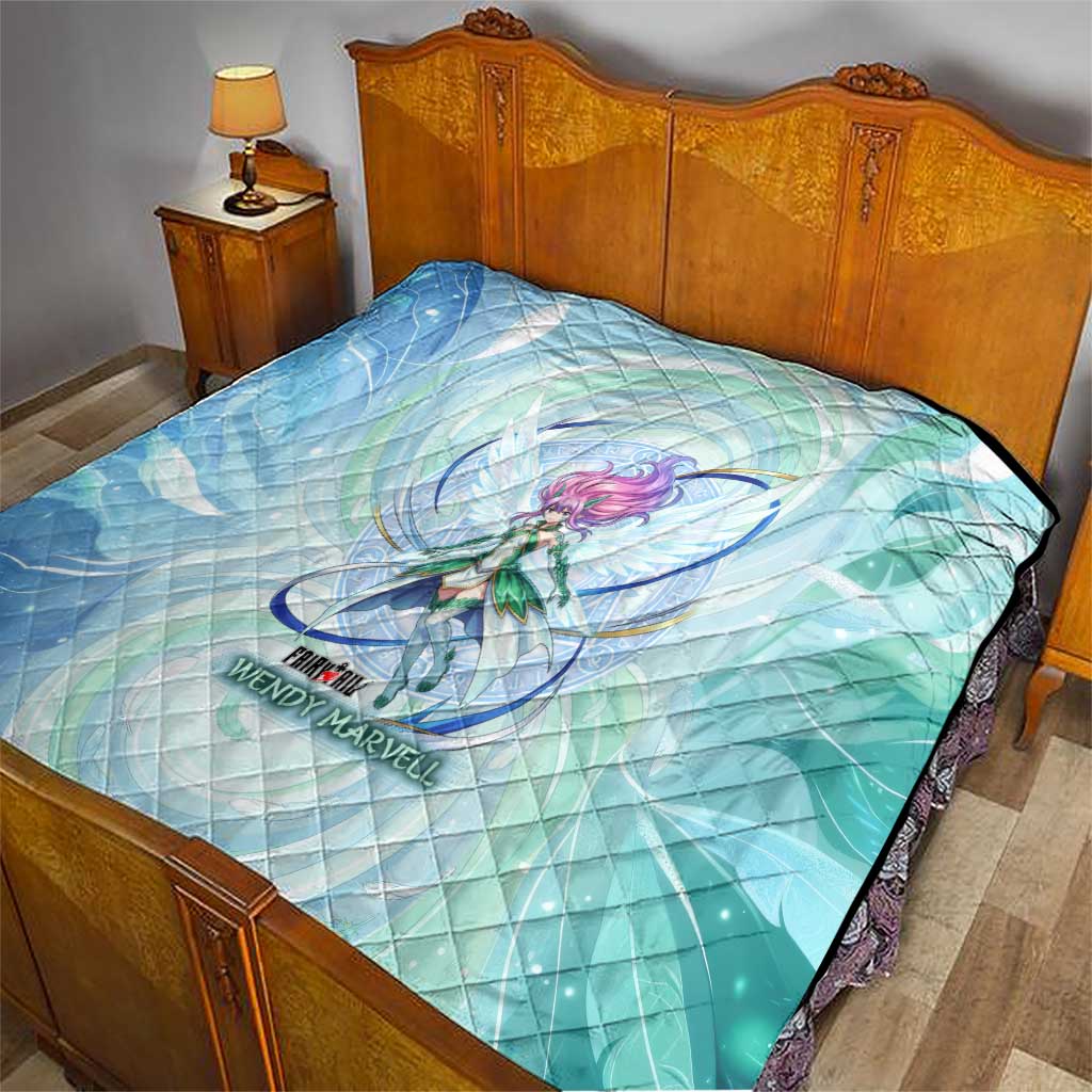 Wendy Marvell Fairy Tail Quilt Sky Dragon Anime Style with Pastel Wind and Wing Motif