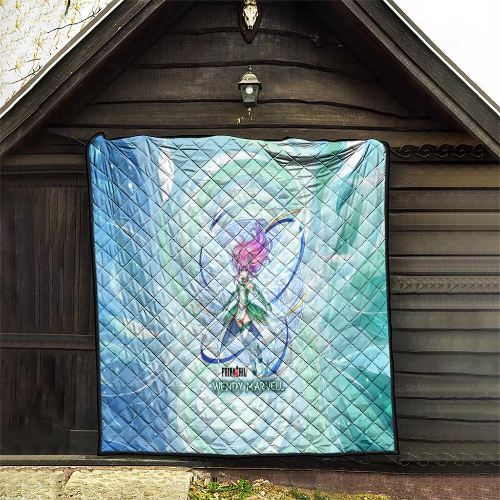 Wendy Marvell Fairy Tail Quilt Sky Dragon Anime Style with Pastel Wind and Wing Motif