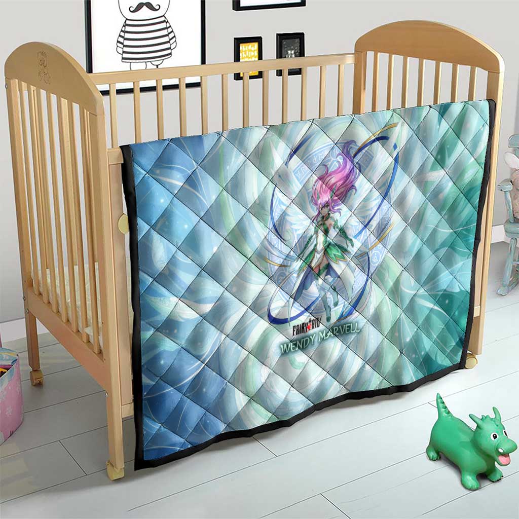 Wendy Marvell Fairy Tail Quilt Sky Dragon Anime Style with Pastel Wind and Wing Motif