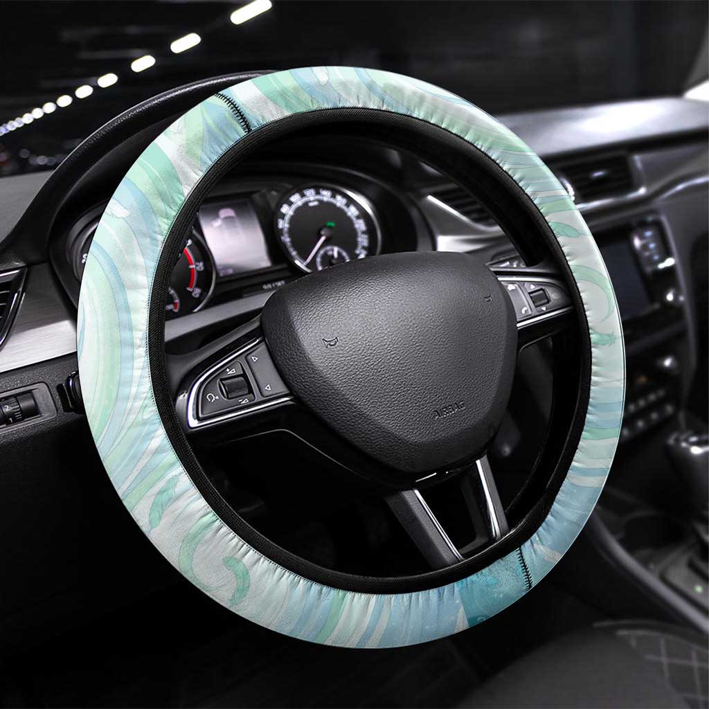 Wendy Marvell Fairy Tail Steering Wheel Cover Sky Dragon Anime Style with Pastel Wind and Wing Motif