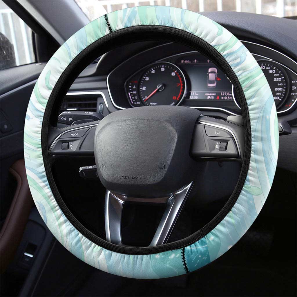 Wendy Marvell Fairy Tail Steering Wheel Cover Sky Dragon Anime Style with Pastel Wind and Wing Motif
