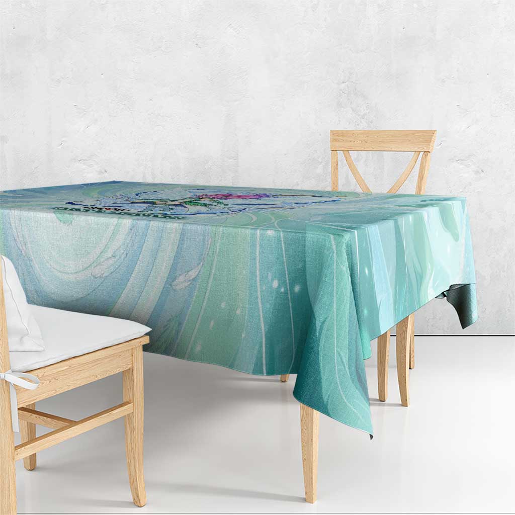 Wendy Marvell Fairy Tail Tablecloth Sky Dragon Anime Style with Pastel Wind and Wing Motif