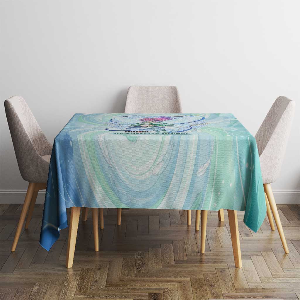 Wendy Marvell Fairy Tail Tablecloth Sky Dragon Anime Style with Pastel Wind and Wing Motif