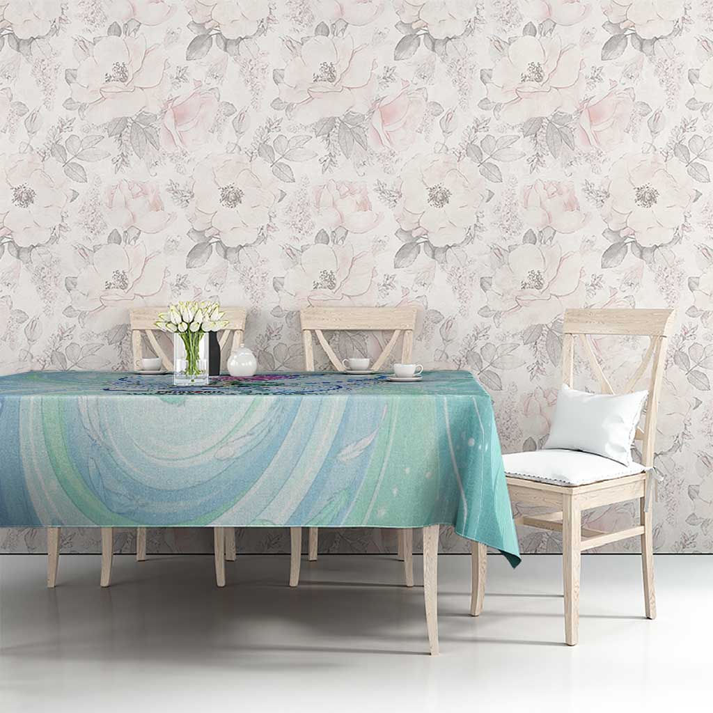 Wendy Marvell Fairy Tail Tablecloth Sky Dragon Anime Style with Pastel Wind and Wing Motif