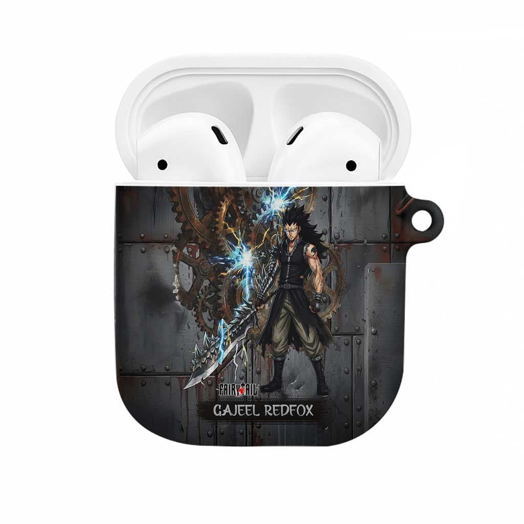Gajeel Redfox Fairy Tail AirPods Case Industrial Steampunk Anime Style with Iron Dragon Elements