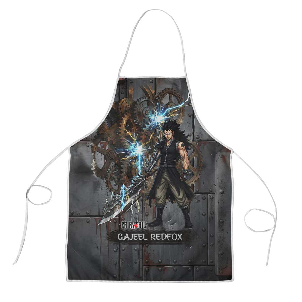 Gajeel Redfox Fairy Tail Apron Industrial Steampunk Anime Style with Iron Dragon Elements