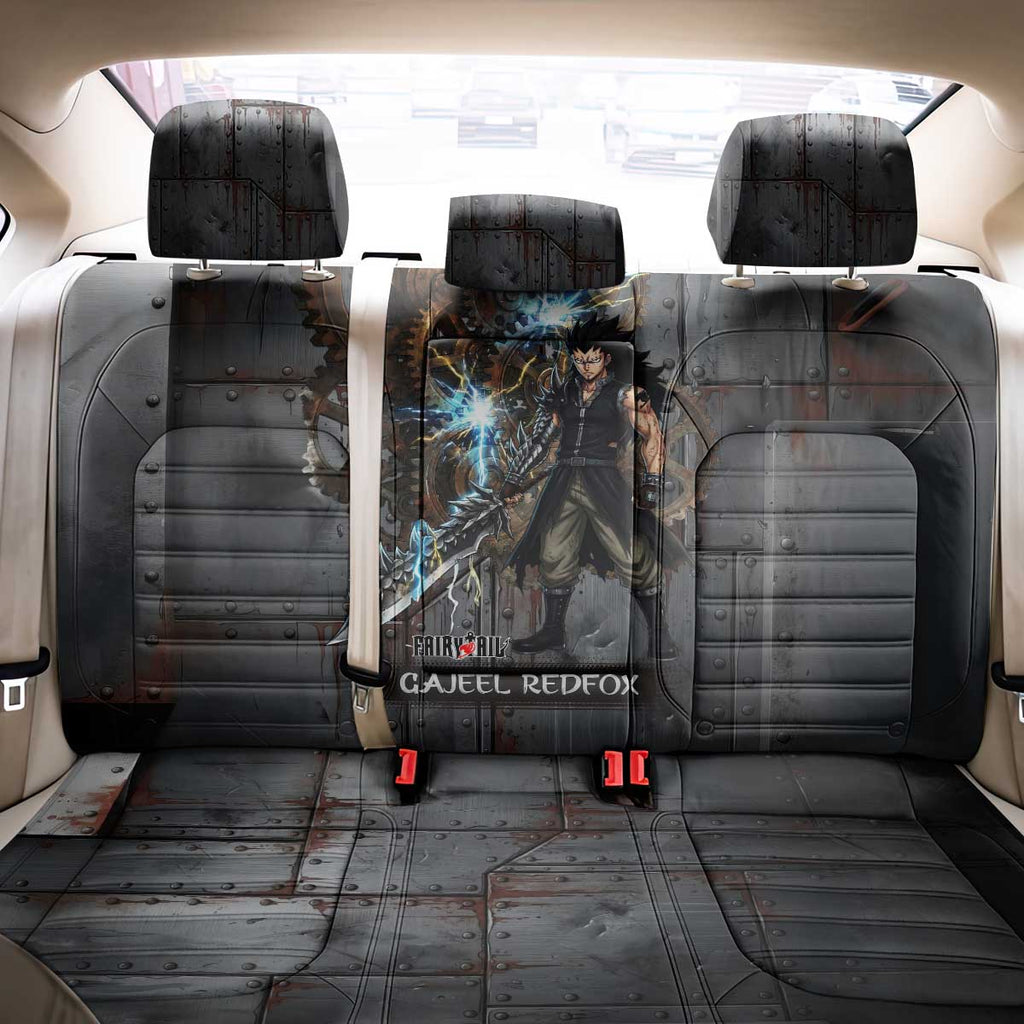 Gajeel Redfox Fairy Tail Back Car Seat Cover Industrial Steampunk Anime Style with Iron Dragon Elements