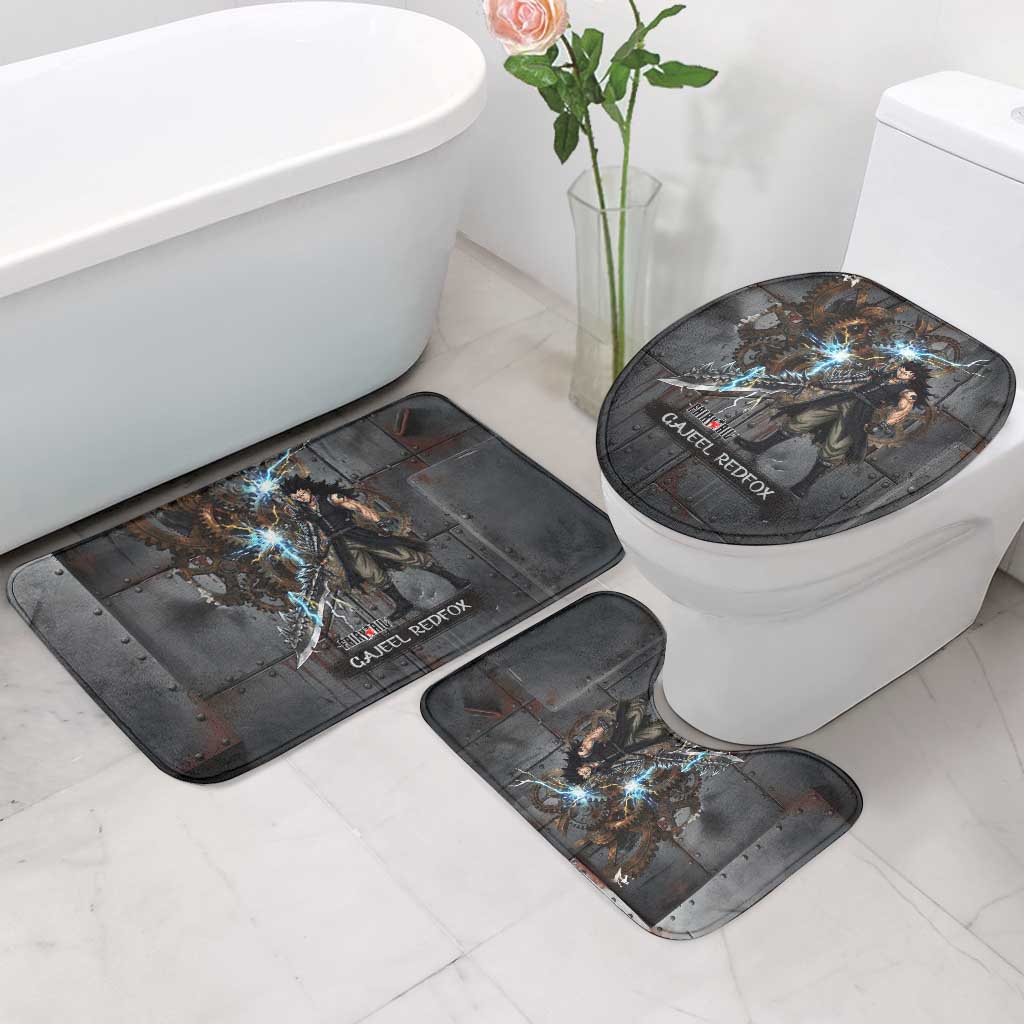 Gajeel Redfox Fairy Tail Bathroom Set Industrial Steampunk Anime Style with Iron Dragon Elements