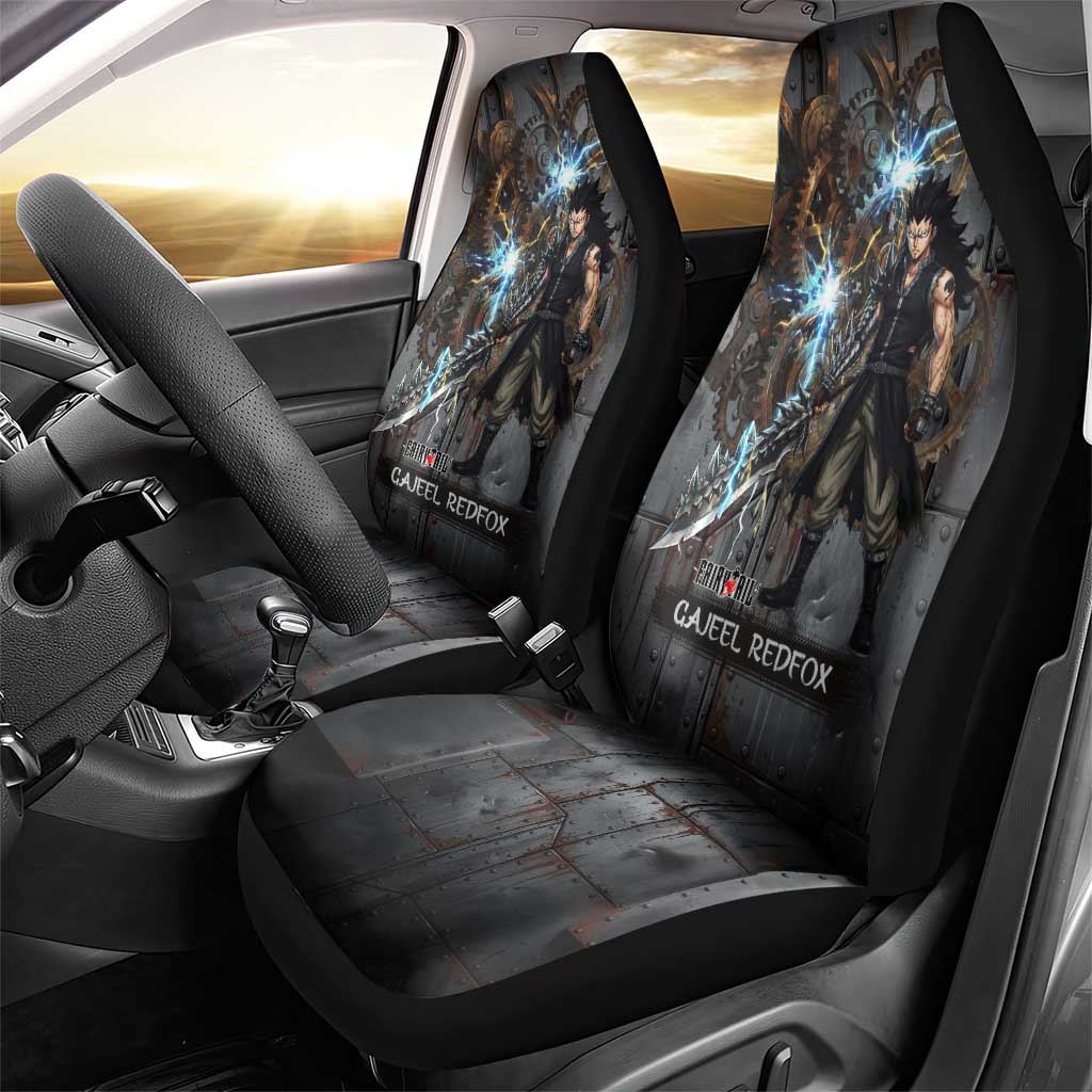 Gajeel Redfox Fairy Tail Car Seat Cover Industrial Steampunk Anime Style with Iron Dragon Elements