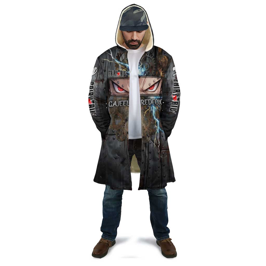 Gajeel Redfox Fairy Tail Cloak Industrial Steampunk Anime Style with Iron Dragon Elements