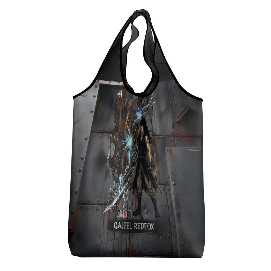 Gajeel Redfox Fairy Tail Grocery Bag Industrial Steampunk Anime Style with Iron Dragon Elements