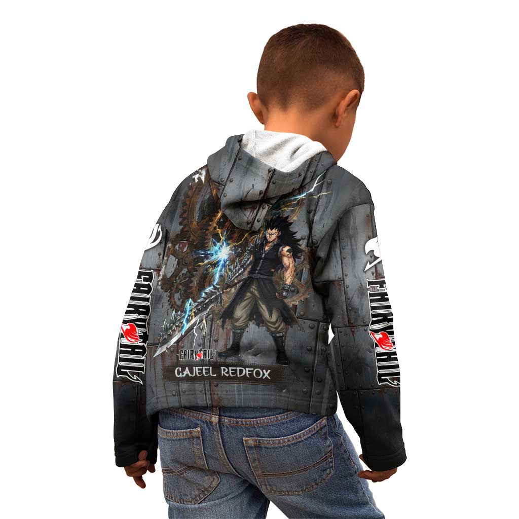 Gajeel Redfox Fairy Tail Kid Hoodie Industrial Steampunk Anime Style with Iron Dragon Elements