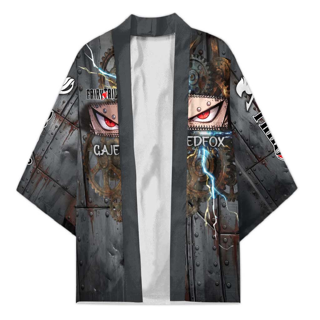 Gajeel Redfox Fairy Tail Kimono Industrial Steampunk Anime Style with Iron Dragon Elements