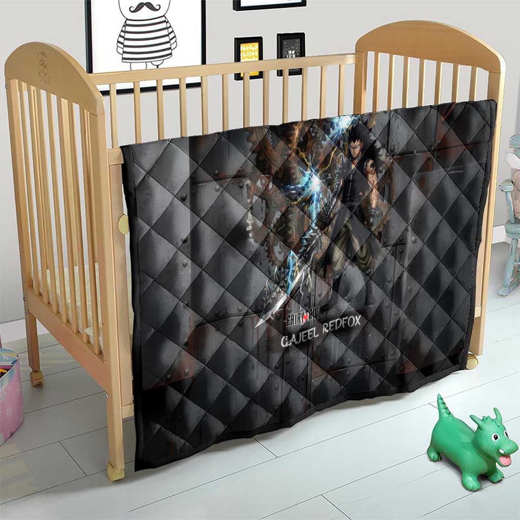 Gajeel Redfox Fairy Tail Quilt Industrial Steampunk Anime Style with Iron Dragon Elements