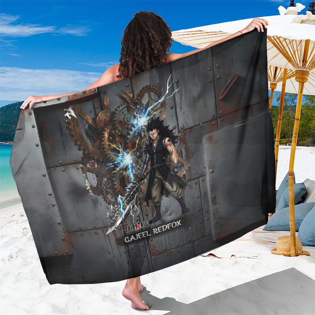 Gajeel Redfox Fairy Tail Sarong Industrial Steampunk Anime Style with Iron Dragon Elements