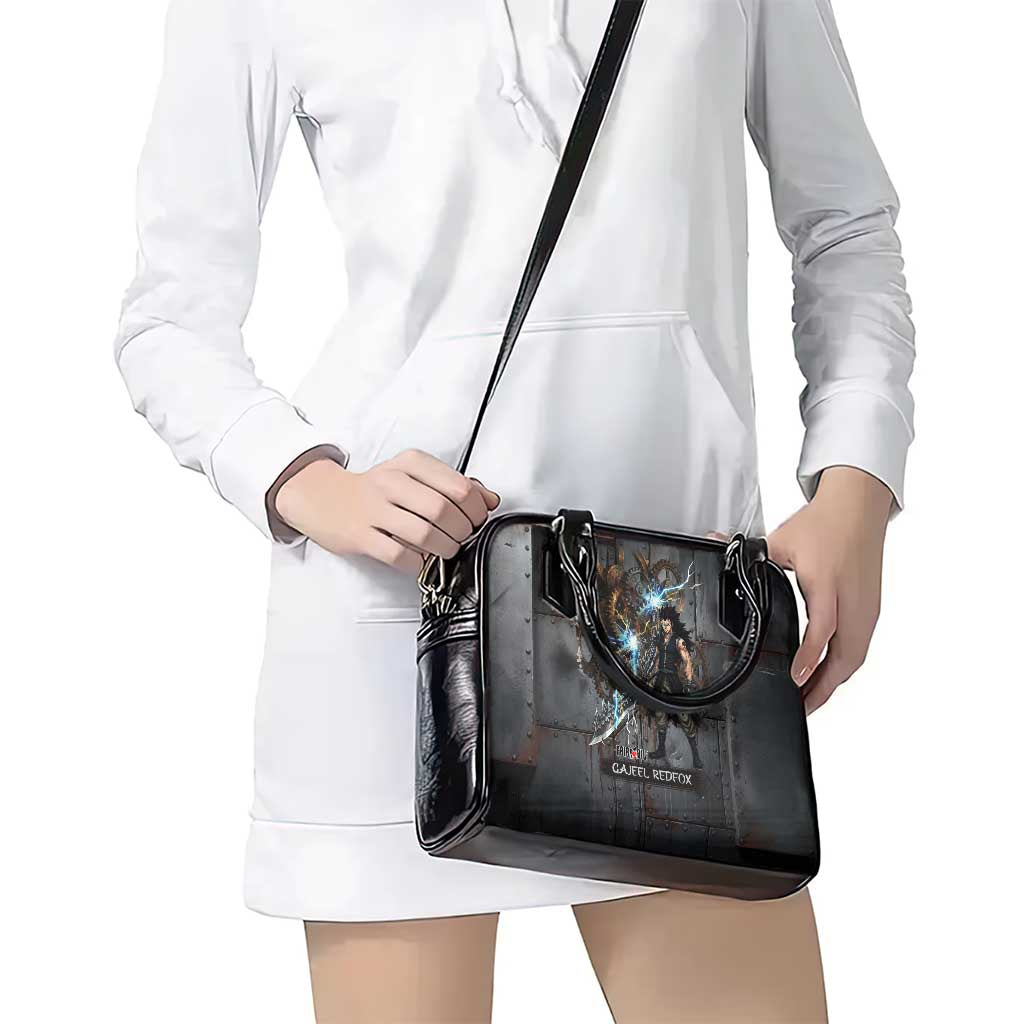 Gajeel Redfox Fairy Tail Shoulder Handbag Industrial Steampunk Anime Style with Iron Dragon Elements