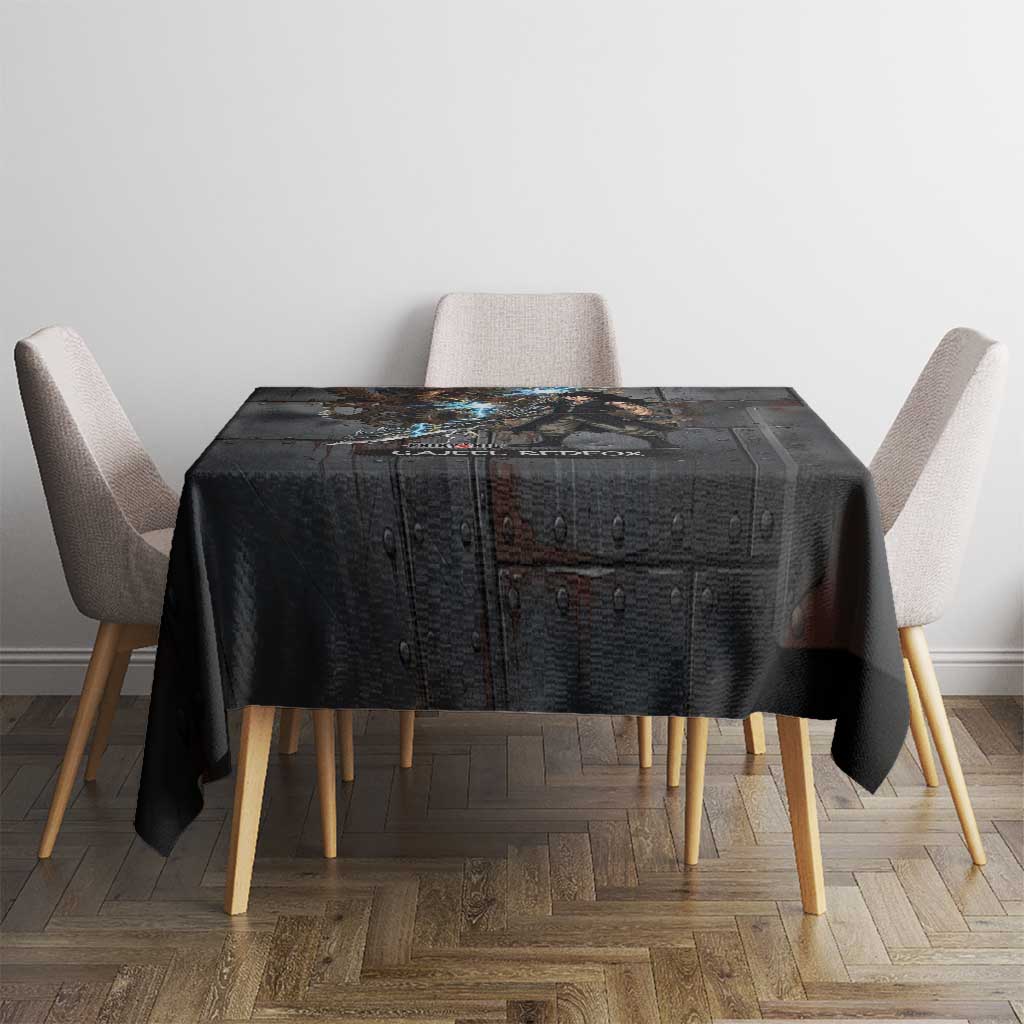 Gajeel Redfox Fairy Tail Tablecloth Industrial Steampunk Anime Style with Iron Dragon Elements