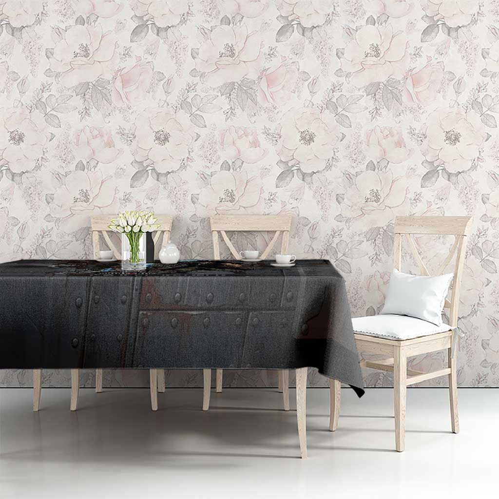 Gajeel Redfox Fairy Tail Tablecloth Industrial Steampunk Anime Style with Iron Dragon Elements