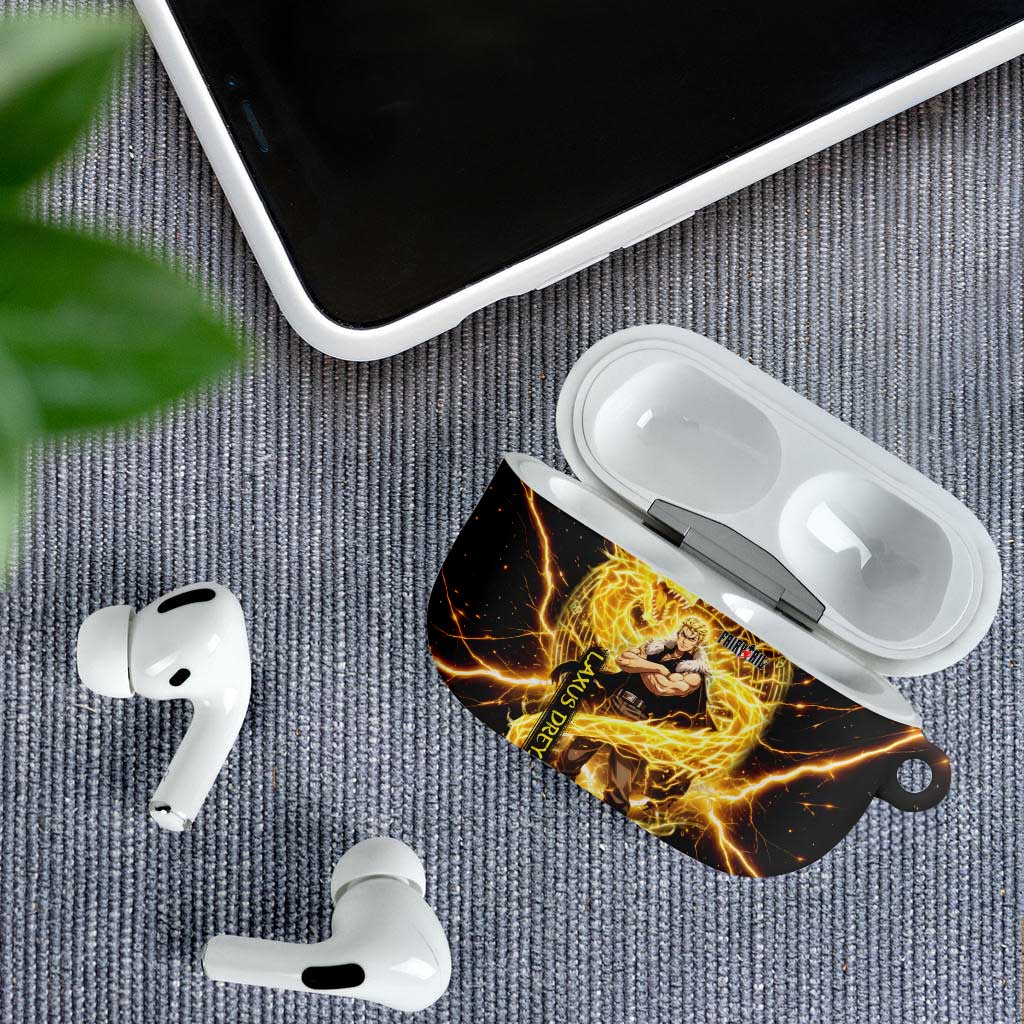 Laxus Dreyar Fairy Tail AirPods Case Lightning Dragon Anime Style with Electric Surge Visuals