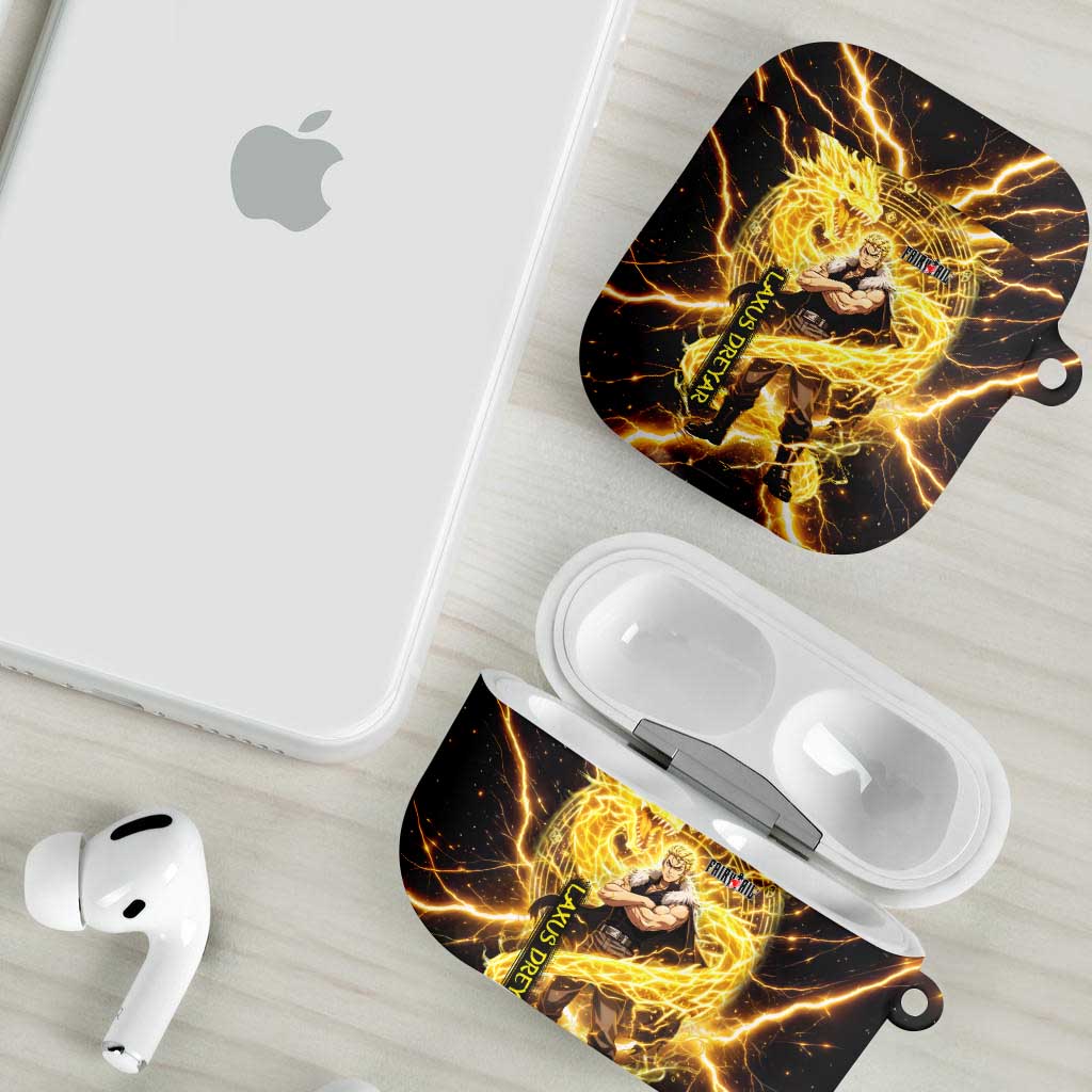 Laxus Dreyar Fairy Tail AirPods Case Lightning Dragon Anime Style with Electric Surge Visuals