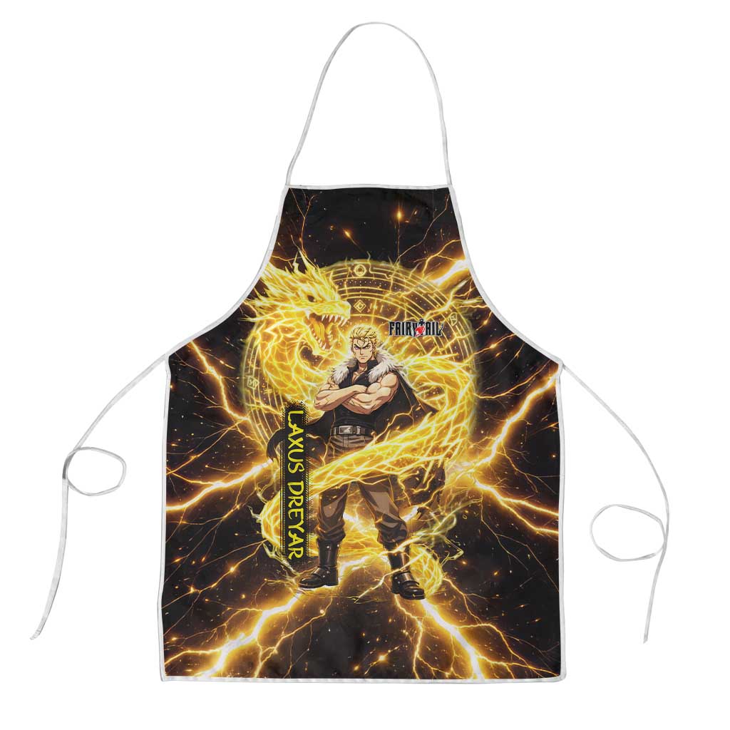 Laxus Dreyar Fairy Tail Apron Lightning Dragon Anime Style with Electric Surge Visuals