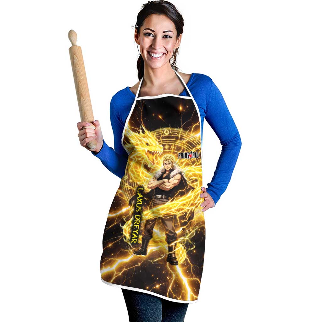 Laxus Dreyar Fairy Tail Apron Lightning Dragon Anime Style with Electric Surge Visuals