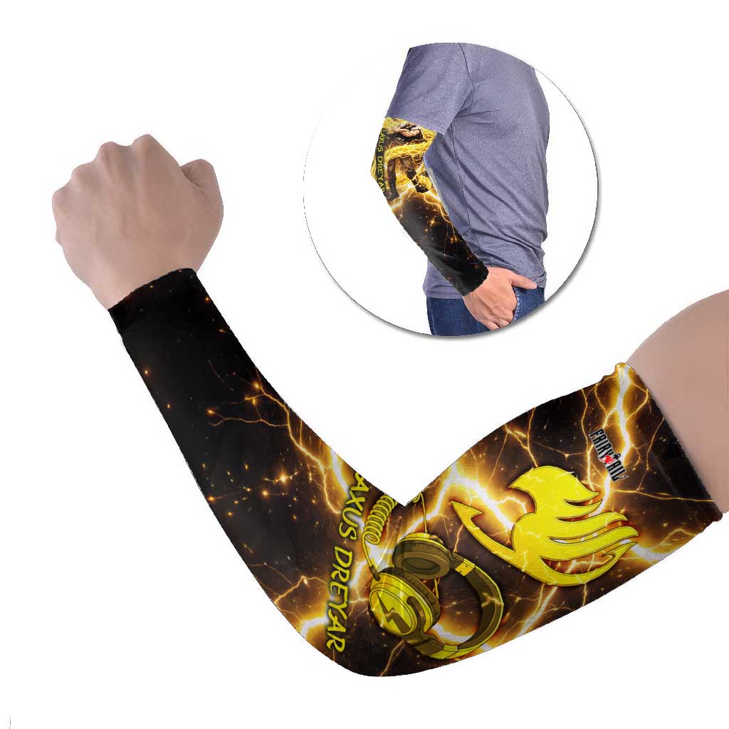 Laxus Dreyar Fairy Tail Arm Sleeves Lightning Dragon Anime Style with Electric Surge Visuals