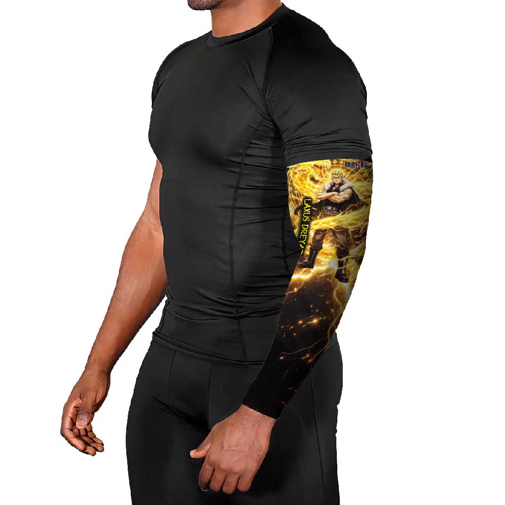 Laxus Dreyar Fairy Tail Arm Sleeves Lightning Dragon Anime Style with Electric Surge Visuals