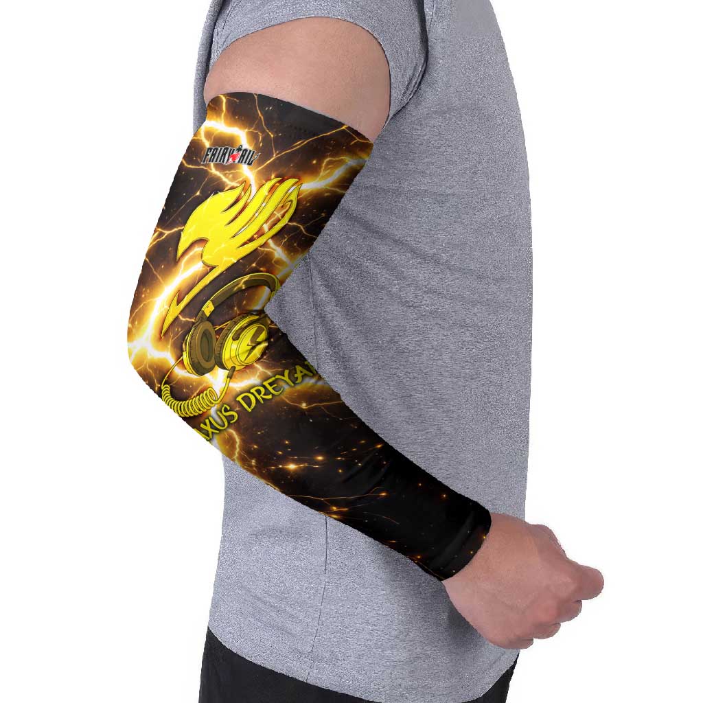 Laxus Dreyar Fairy Tail Arm Sleeves Lightning Dragon Anime Style with Electric Surge Visuals