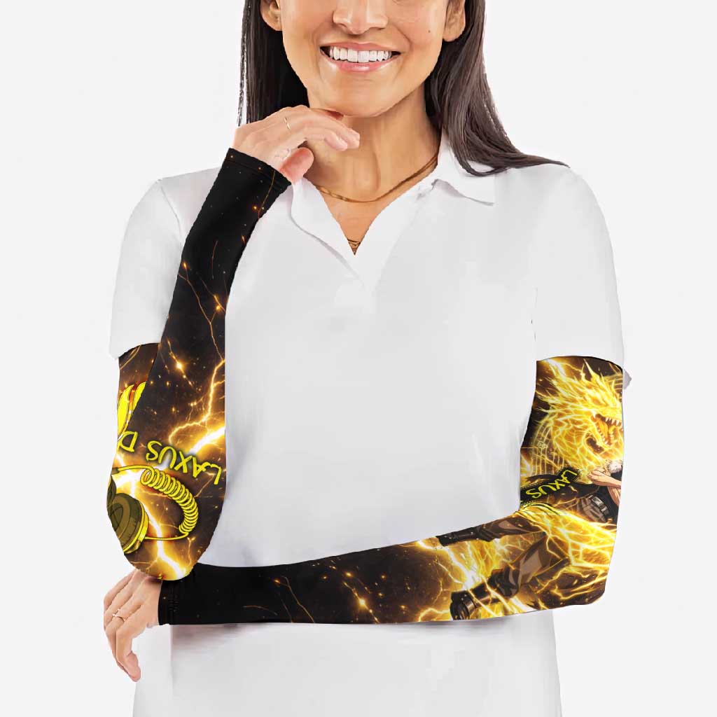 Laxus Dreyar Fairy Tail Arm Sleeves Lightning Dragon Anime Style with Electric Surge Visuals