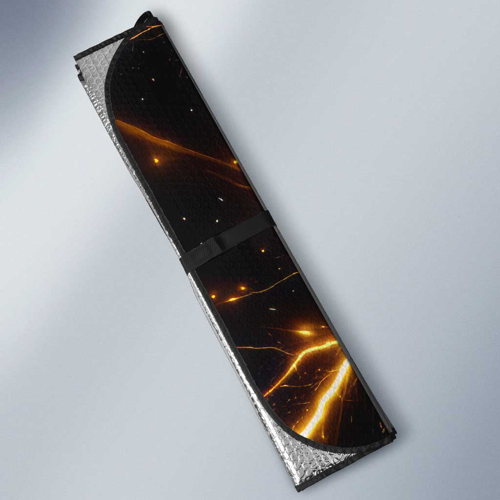 Laxus Dreyar Fairy Tail Auto Sun Shade Lightning Dragon Anime Style with Electric Surge Visuals