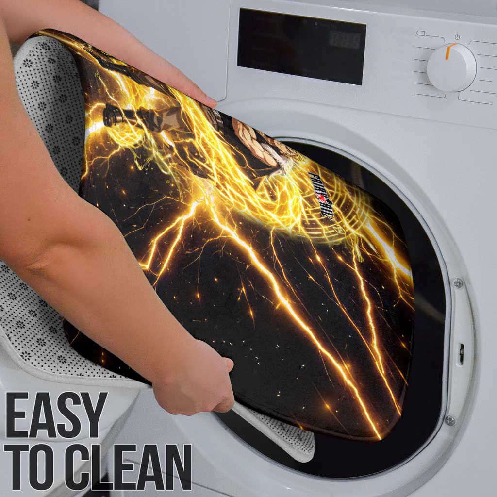 Laxus Dreyar Fairy Tail Bathroom Set Lightning Dragon Anime Style with Electric Surge Visuals