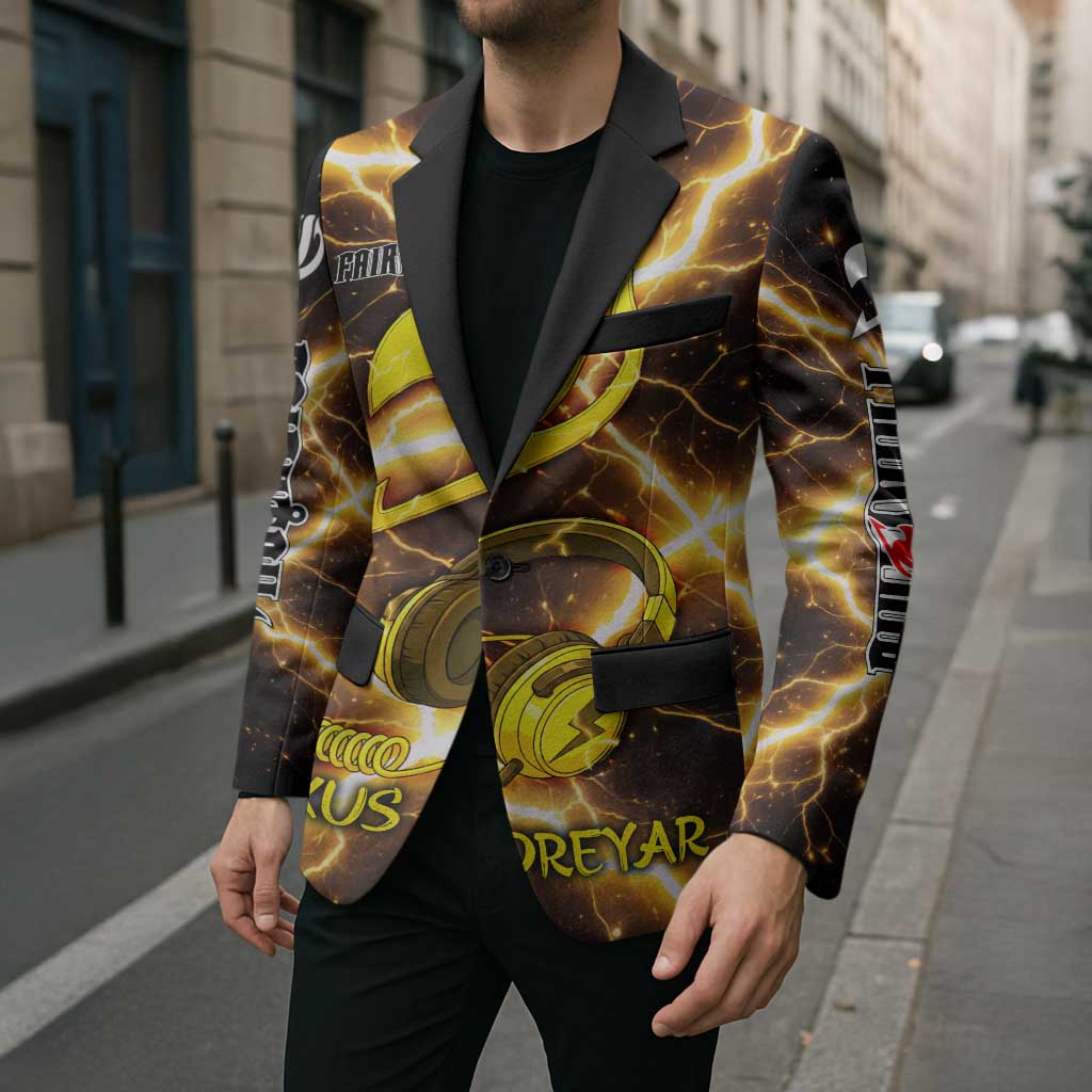 Laxus Dreyar Fairy Tail Blazer Lightning Dragon Anime Style with Electric Surge Visuals