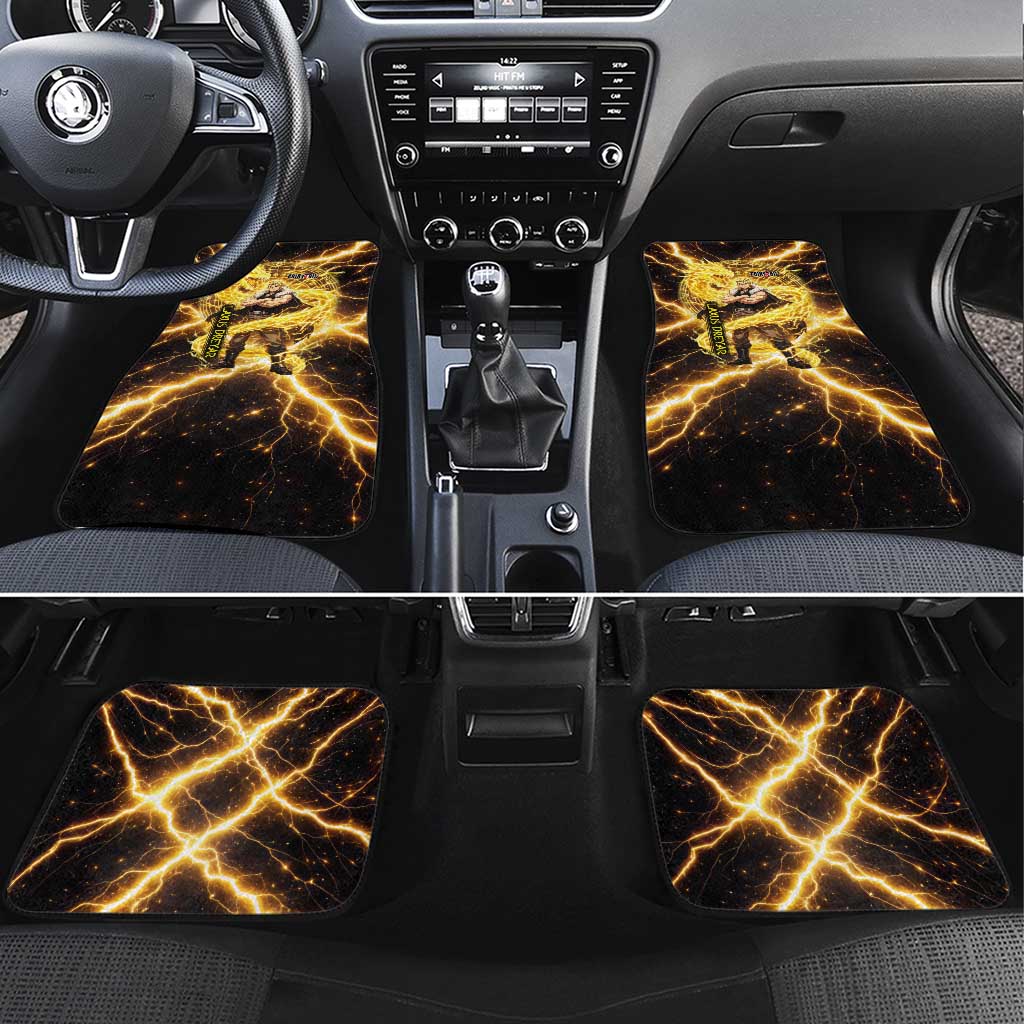 Laxus Dreyar Fairy Tail Car Mats Lightning Dragon Anime Style with Electric Surge Visuals