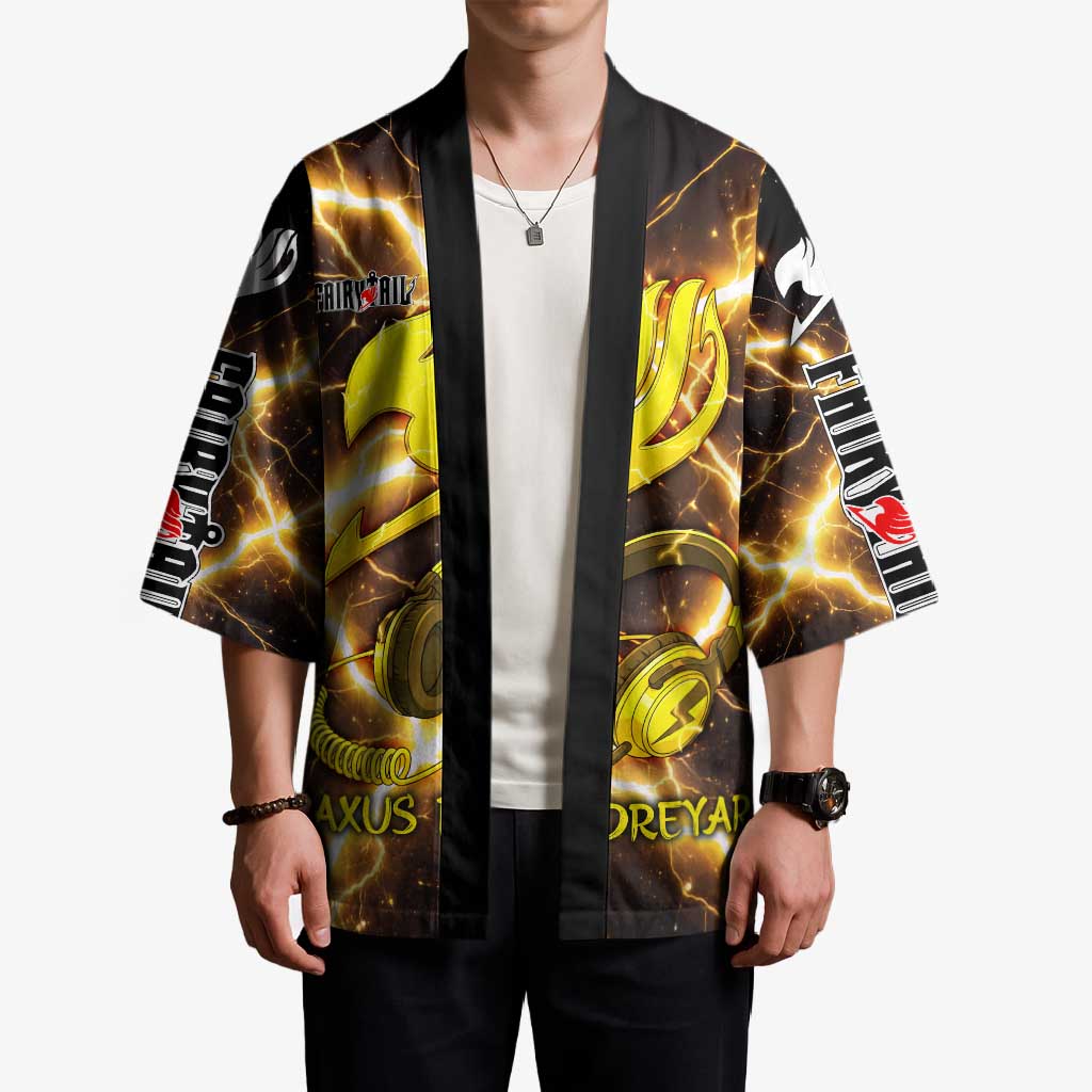 Laxus Dreyar Fairy Tail Kimono Lightning Dragon Anime Style with Electric Surge Visuals