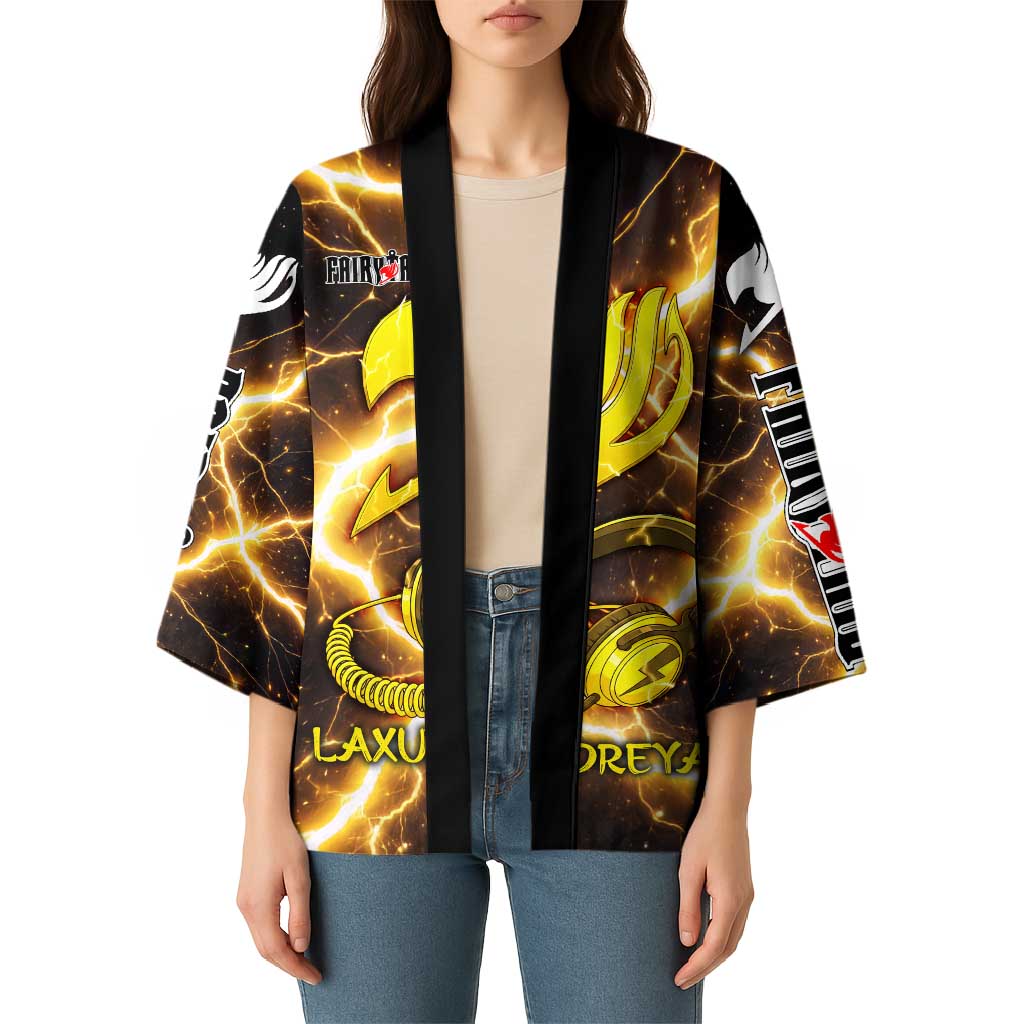 Laxus Dreyar Fairy Tail Kimono Lightning Dragon Anime Style with Electric Surge Visuals