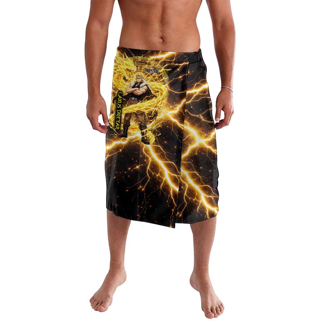 Laxus Dreyar Fairy Tail Lavalava Lightning Dragon Anime Style with Electric Surge Visuals