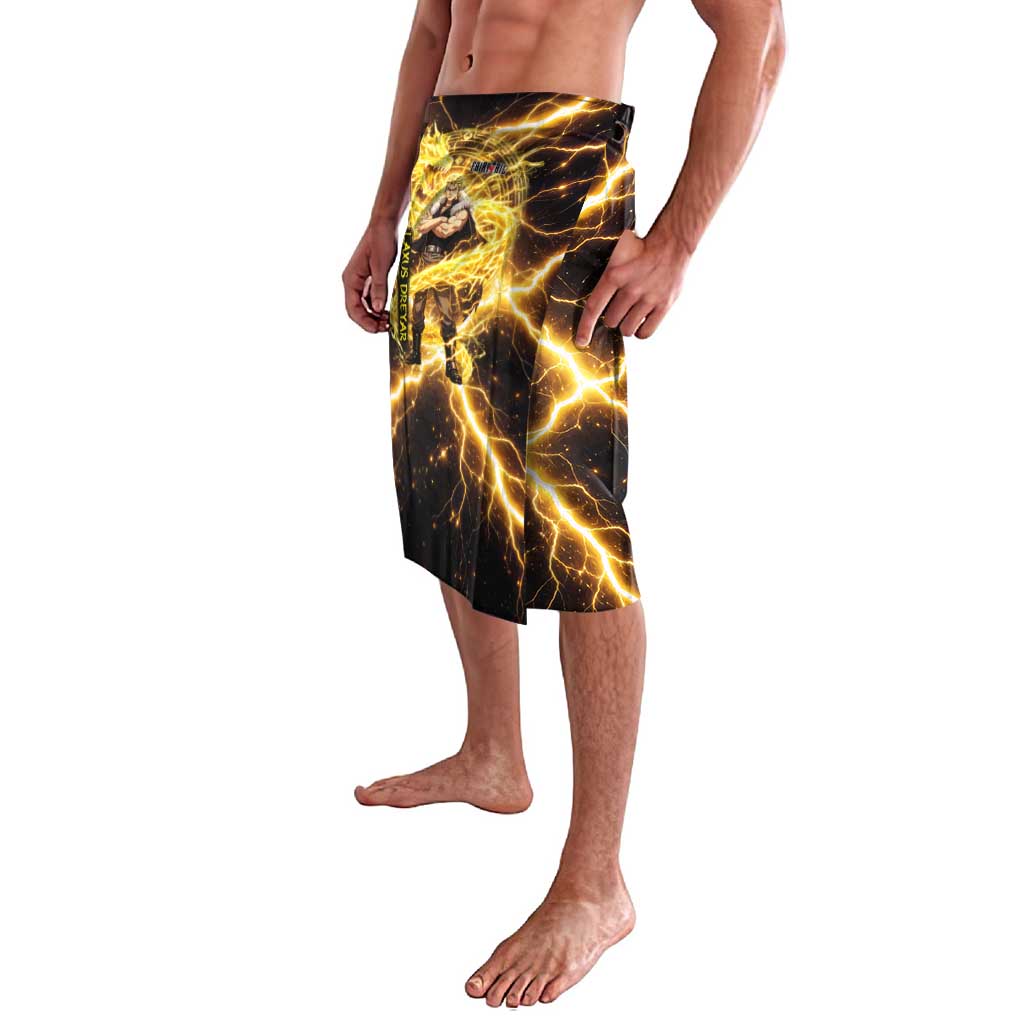 Laxus Dreyar Fairy Tail Lavalava Lightning Dragon Anime Style with Electric Surge Visuals