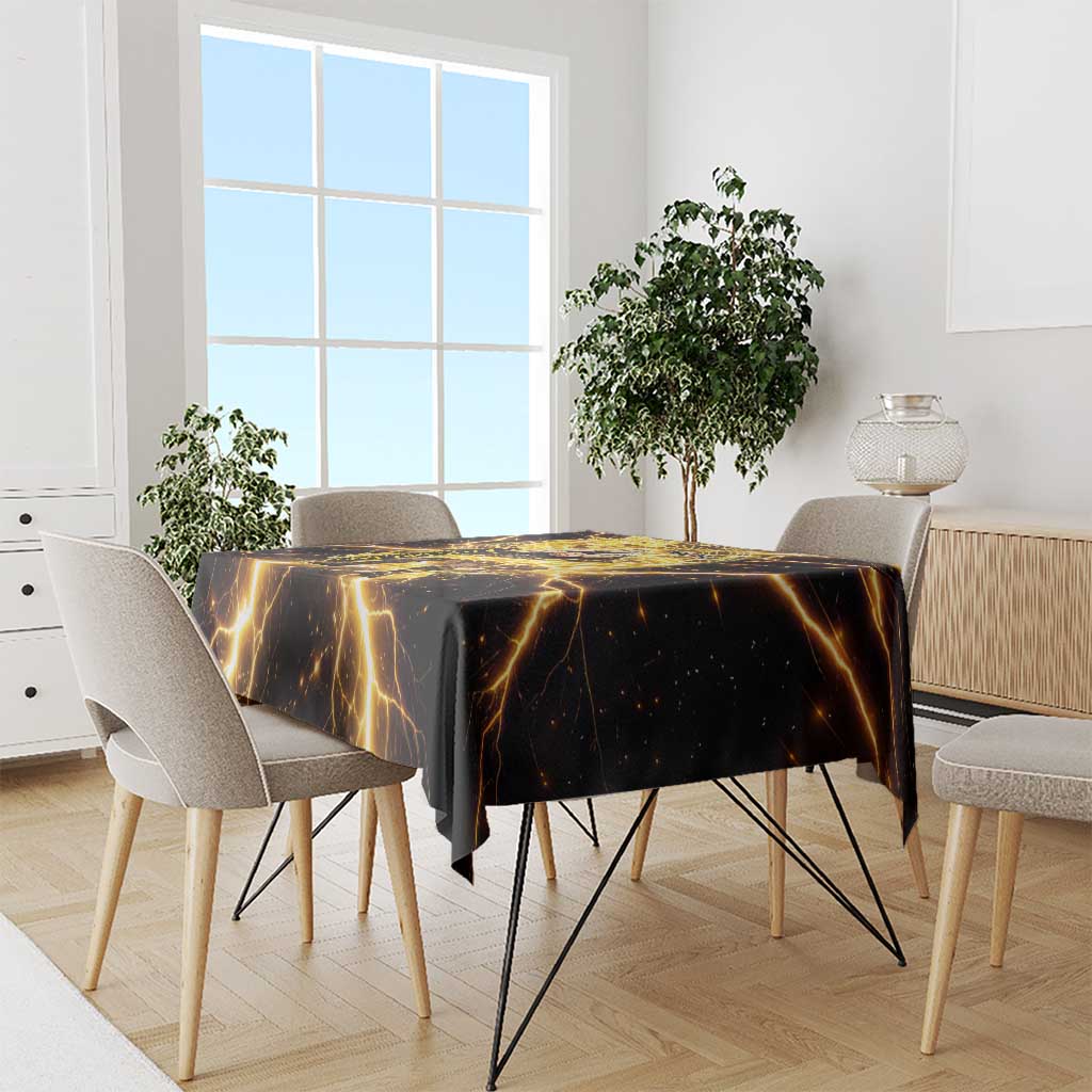 Laxus Dreyar Fairy Tail Tablecloth Lightning Dragon Anime Style with Electric Surge Visuals