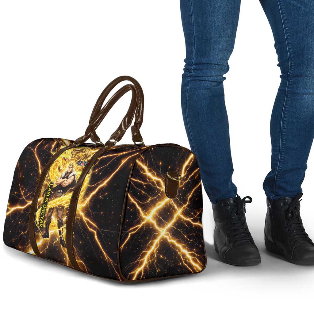 Laxus Dreyar Fairy Tail Travel Bag Lightning Dragon Anime Style with Electric Surge Visuals