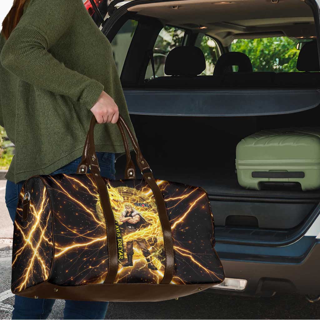 Laxus Dreyar Fairy Tail Travel Bag Lightning Dragon Anime Style with Electric Surge Visuals