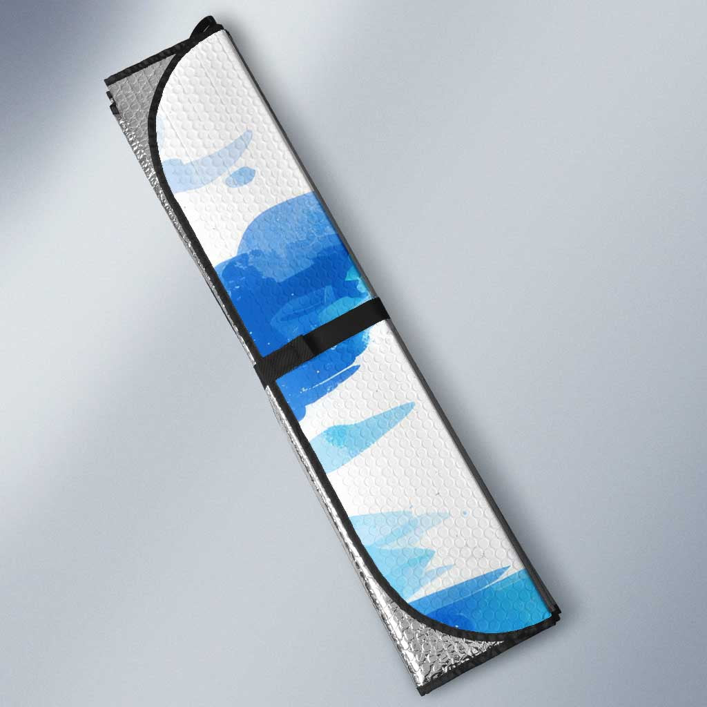 Juvia Lockser Fairy Tail Auto Sun Shade Water Magic Anime Style with Heart and Raindrop Aesthetic