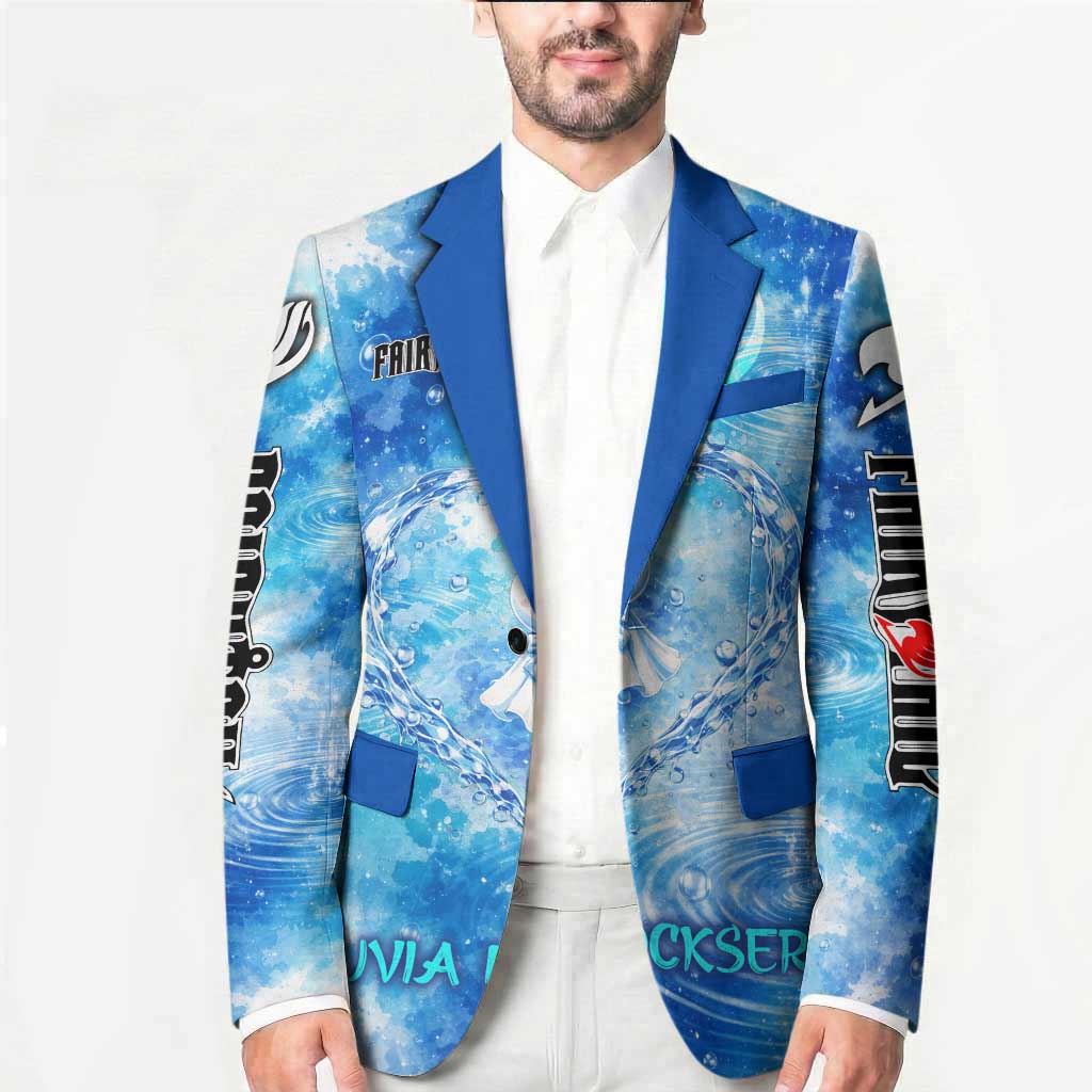 Juvia Lockser Fairy Tail Blazer Water Magic Anime Style with Heart and Raindrop Aesthetic